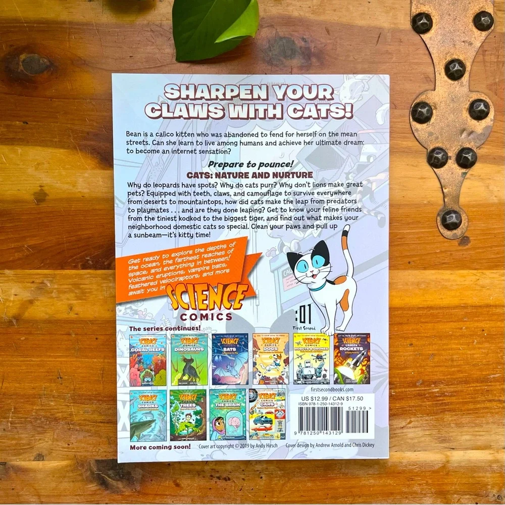 💝 FREE 🦋 5/$25 BUNDLE • Science Comics Cats: Nature + Nuture Graphic Novel - Picture 4 of 4